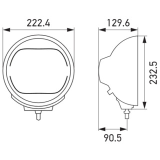 HELLA 1F8 016 560-102 LED-Fernscheinwerfer - Rallye 4000 LED - E1 8873/ECE-R10 - 24/12V - 1800lm