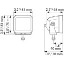 HELLA 1FA 358 176-841 LED-Fernscheinwerfer - Black Magic Cube 2.7 - ECE-R10 - 12/24V - 1400lm