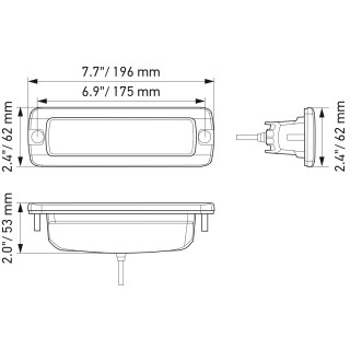 HELLA 1FB 358 176-221 LED-Fernscheinwerfer - Black Magic Mini Lightbar 6.2" - ECE-R10 - 12/24V - 1600l