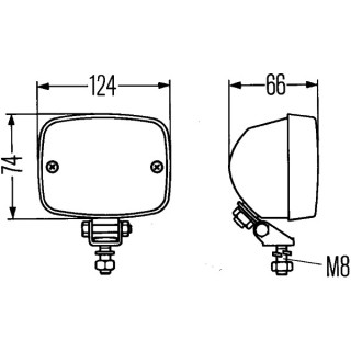 HELLA 1GA 002 985-417 Halogen-Arbeitsscheinwerfer - 24/12V