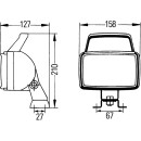 HELLA 1GA 006 991-071 Halogen-Arbeitsscheinwerfer - Double-Beam - 24/12V