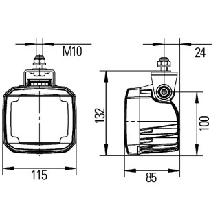 HELLA 1GA 995 506-041 LED-Arbeitsscheinwerfer - Ultra Beam - 12/24V