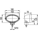 HELLA 1GA 996 361-171 Halogen-Arbeitsscheinwerfer - Oval 100 - 24V