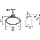 HELLA 1GA 996 561-357 Halogen-Arbeitsscheinwerfer - Oval 100 - 24V