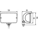 HELLA 1GA 998 522-007 Halogen-Arbeitsscheinwerfer - Picador 8522 - 24V