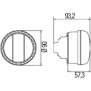 HELLA 2PT 010 102-111 Hybrid-Tagfahrleuchte - 90mm - 24V