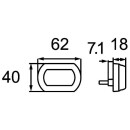 HELLA 2SA 013 323-021 Schlussleuchte - Shapeline Tech Small - LED - 24/12V