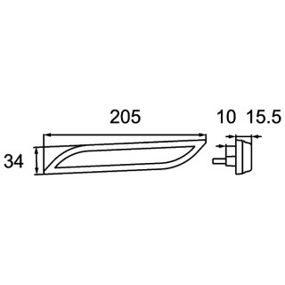 HELLA 2PS 013 305-151 Seitenmarkierungsleuchte - Shapeline Style - LED - 12/24V