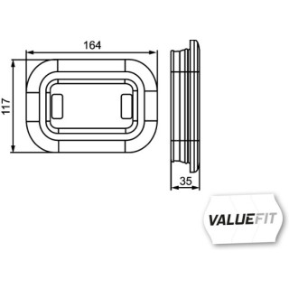 HELLA VALUEFIT 2ZR 357 025-021 LED-Rückfahrscheinwerfer - Valuefit - 12/24V