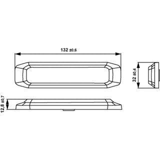 HELLA 2XD 014 562-701 LED-Blitz-Kennleuchte - BST-Slim - 12/24V - rot