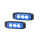 HELLA 2XD 014 563-101 LED-Blitz-Kennleuchte - BST-Slim - 12/24V - blau