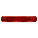 HELLA 8RA 009 226-131 Rückstrahler - Lichtscheibenfarbe: rot - oval - geklebt/Anbau