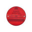 HELLA 8RA 344 610-017 Rückstrahler - Lichtscheibenfarbe: rot - rund - Schraubanschluss/Einbau