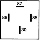 HELLA 4RA 007 957-001 Relais, Arbeitsstrom - 24V - 4-polig - S2 - B