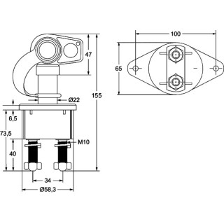 HELLA 6EK 002 843-187 Hauptschalter, Batterie