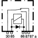 HELLA 4RD 933 332-091 Relais, Arbeitsstrom - 24V - 5-polig