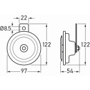 HELLA 3BA 002 768-382 Horn - B36 - 24V - 116dB(A) - Tiefton