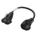 HELLA 8JA 005 952-001 Adapterkabel, Anhängersteckdose - Stecker: ISO 11446<-->1724