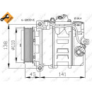 Kompressor, mit PAG Kompressoröl, EASY FIT passend für MERCEDES C-Series 1.8 94- NRF 32214