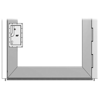 Innenabdeckprofil, PROFILER, Alu roh, Paneelstärke 17 mm