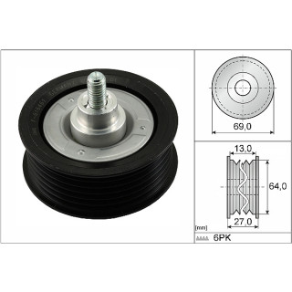 Umlenk-/Führungsrolle, Keilrippenriemen INA 532047710