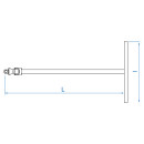 T-Griff mit 3/8" Gelenkschlüssel KING TONY - 3795