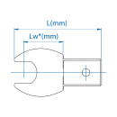 Maul-Einsteckwerkzeug Zoll (14 x 18 mm) KING TONY -...