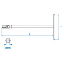 T-Griff-Steckschlüssel, metrisch KING TONY - 5774M