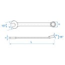 Ring-Maulschlüssel, Zoll KING TONY - F131S