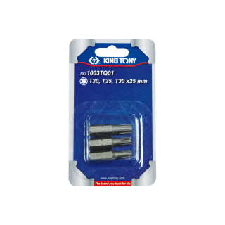 1/4" TORX® Schraubbit - 3 tlg. KING TONY - 1003TQ01