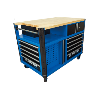 [Superb Workbench] Werkbank SQUAD - 10 Schubladen, 3 Schränke KING TONY - 87SQ3410BABK