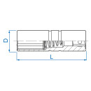 Steckschlüsseleinsatz für Zündkerze, 12-Kant 3/8" KING TONY - 36A014