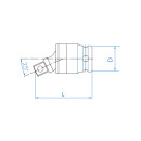 3/8" Universal-Kardangelenk  KING TONY - 3796P