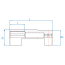 1/2" Lambda-Sonden Steckschüsseleinsatz KING TONY - 9AJ4320