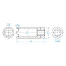1/2" Stecknuss für Diesel-Einspritzventil KING TONY - 9AN43