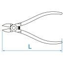 Diagonale Beißzange, speziell Kunststoff - 132 mm KING TONY - 692105