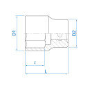 1/2" Steckschlüssel, metrisch - 8 mm KING TONY - 433008M