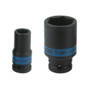 1/2" Kraft-Steckschlüssel, metrisch, lang, dünne Wand - 19 mm KING TONY - 483519M
