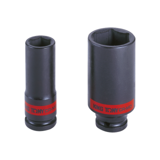 1/2" Kraft-Steckschlüssel, Zoll, lang, dünne Wand - 1-1/8" KING TONY - 493536S