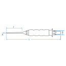 Ummantelter Splinttreiber, 3 mm - 150 mm KING TONY - 7640306G