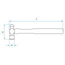 Kugelhammer 33 mm KING TONY - 781132OS