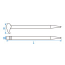 Rollkopf-Hebeleisen 150mm KING TONY - 9TK306