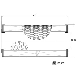 Ölfilter mit Dichtring passend für Case IH, Komatsu, Kubota, Manitou Agrar, Massey Ferguson, New Holland, Perkins, Renault (Agrar), Renault Trucks, Volvo Penta