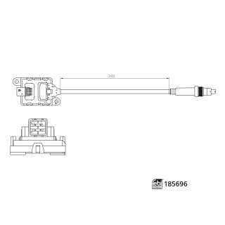 NOx-Sensor für SCR-Katalysator (AdBlue®-System) passend für Mercedes-Benz Trucks