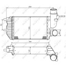 Ladeluftkühler passend für PEUGEOT Boxer 2.2D 02- NRF 30066A