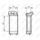 Ladeluftkühler passend für CITROEN C4 1.6D 07- NRF 30190