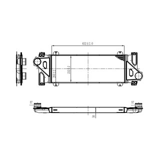 Ladeluftkühler passend für Mercedes Sprinter 2.2/2.7D 2014- NRF 309110