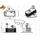 Ölkühler, ohne Filter, EASY FIT passend für OPEL Insignia 2.0D 09- NRF 31343