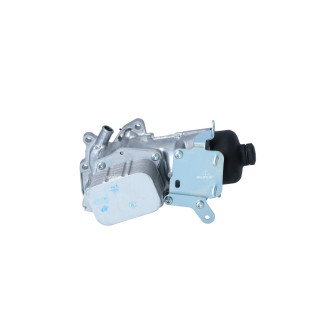 Ölfiltergehäuse mit Ölkühler, mit Filter, EASY FIT passend für CITROEN C4 1.6D 10- NRF 31820