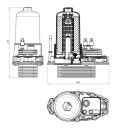 Ölfiltergehäuse mit Ölkühler, mit Filter passend für LAND ROVER Discovery 2.7D 05- NRF 31831